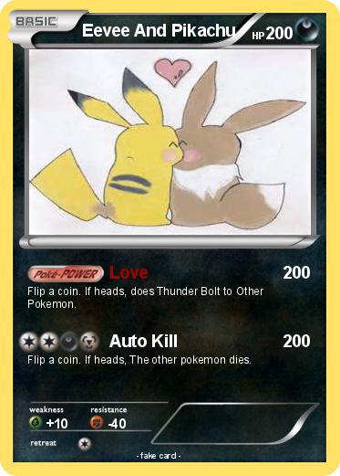 Pokemon Eevee And Pikachu