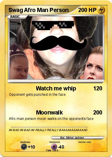 Pokemon Swag Afro Man Person