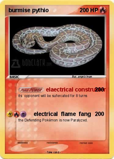 Pokemon burmise pythio