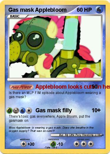 Pokemon Gas mask Applebloom