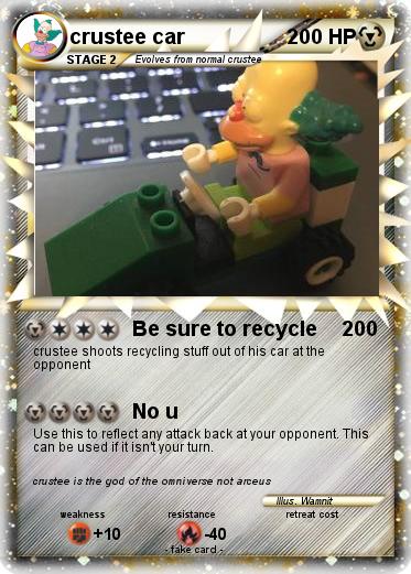 Pokemon crustee car