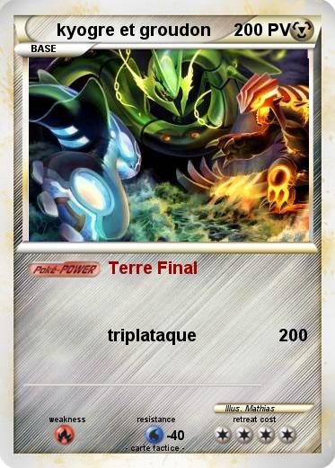 Pokemon kyogre et groudon