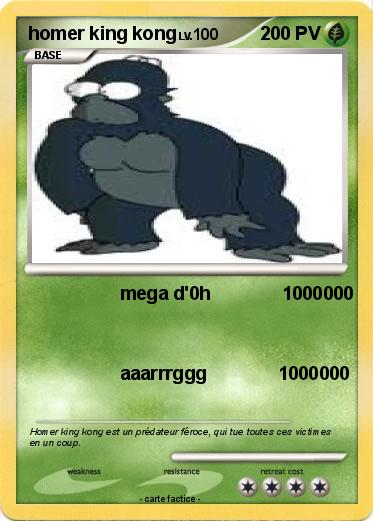 Pokemon homer king kong