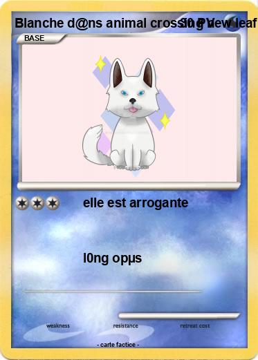 Pokemon Blanche d@ns animal crossing new leaf