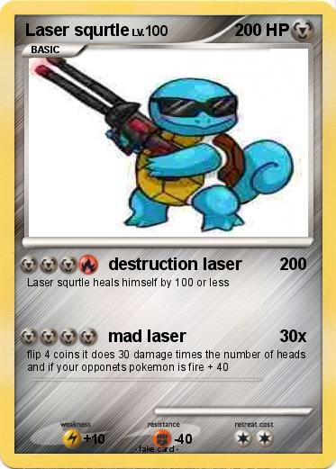 Pokemon Laser squrtle