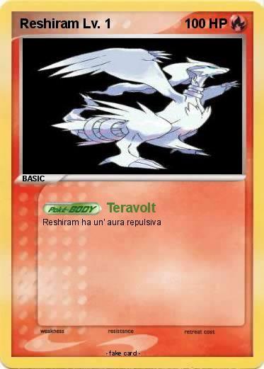 Pokemon Reshiram Lv. 1