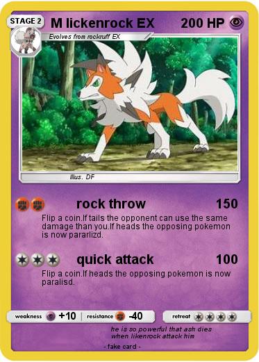 Pokemon M lickenrock EX