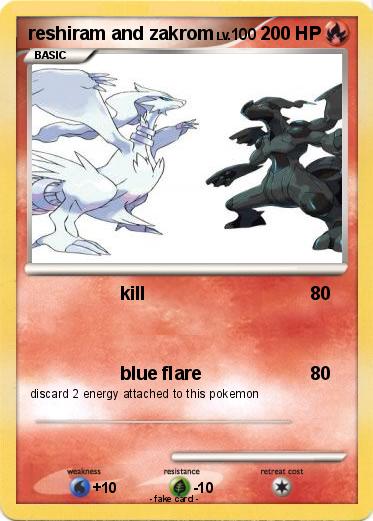 Pokemon reshiram and zakrom