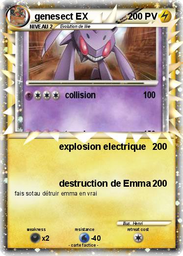 Pokemon genesect EX