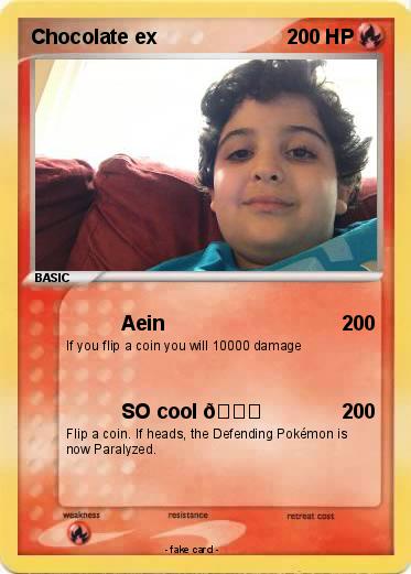 Pokemon Chocolate ex