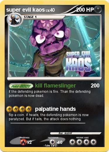 Pokemon super evil kaos