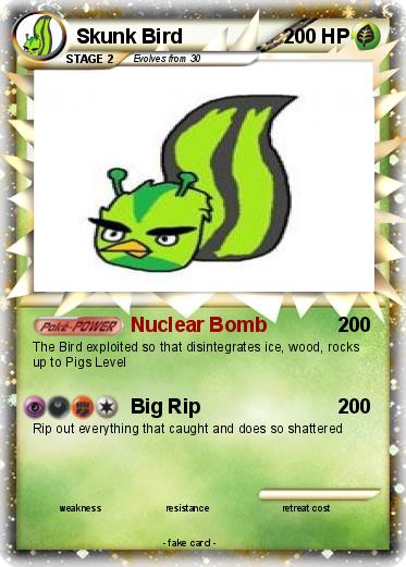 Pokemon Skunk Bird