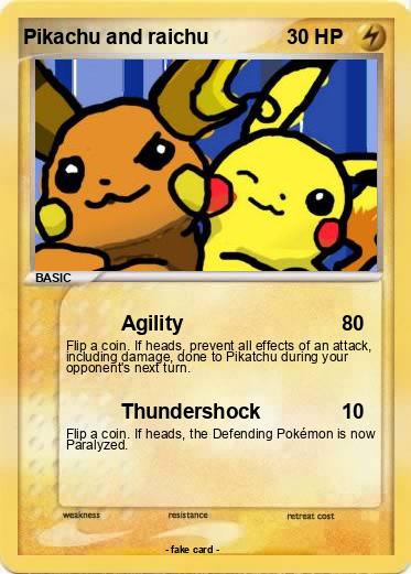 Pokemon Pikachu and raichu