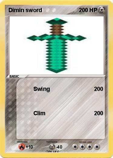 Pokemon Dimin sword
