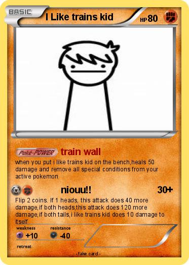 Pokemon I Like trains kid