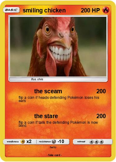 Pokemon smiling chicken