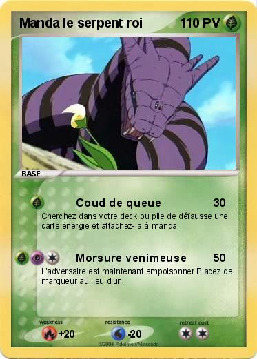 Pokemon Manda le serpent roi