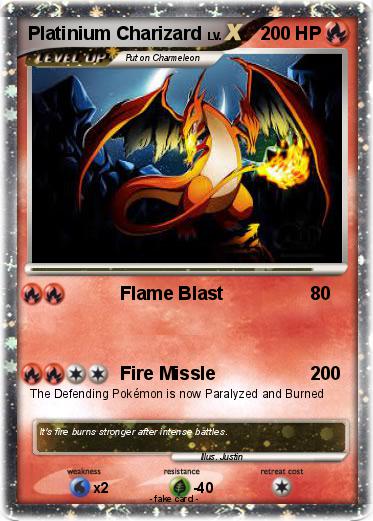 Pokemon Platinium Charizard