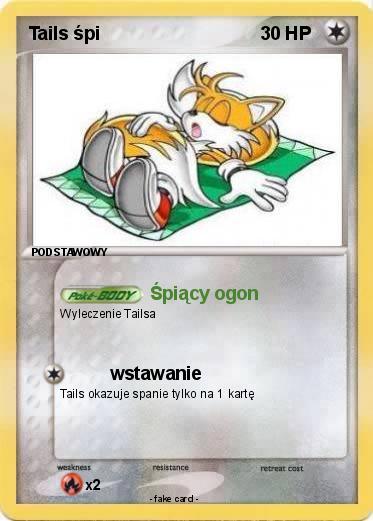 Pokemon Tails śpi