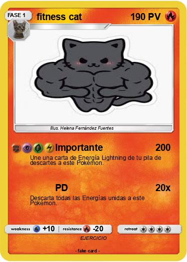 Pokemon fitness cat