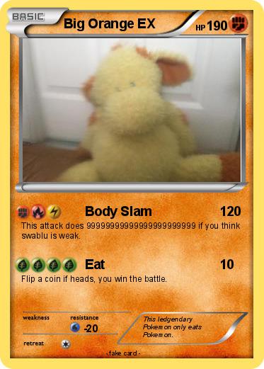 Pokemon Big Orange EX