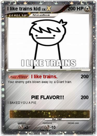 Pokemon I like trains kid