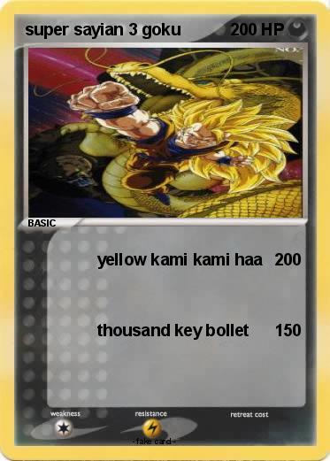 Pokemon super sayian 3 goku