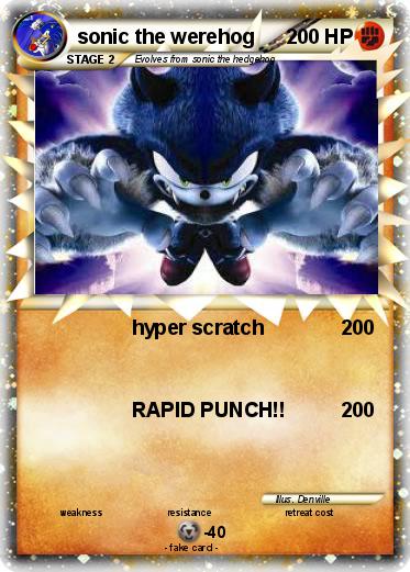 Pokemon sonic the werehog