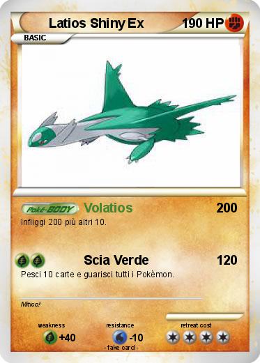 Pokemon Latios Shiny Ex