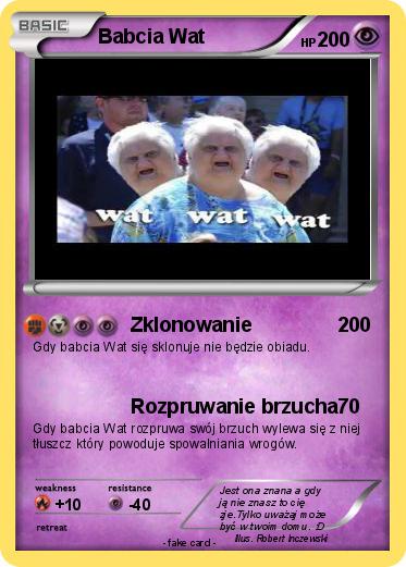 Pokemon Babcia Wat