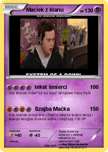 Pokemon Maciek z klanu