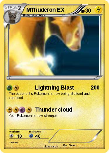 Pokemon MThuderon EX