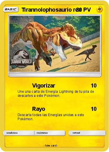 Pokemon Tirannolophosaurio rex