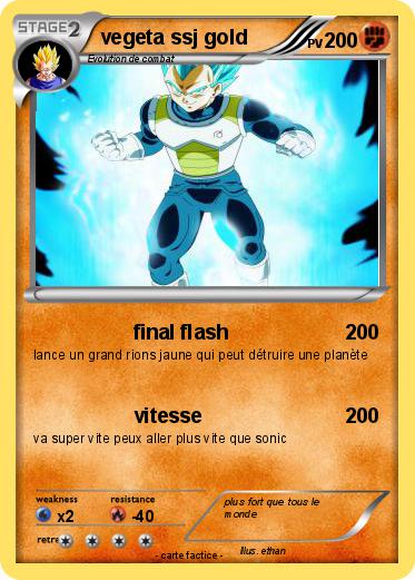 Pokemon vegeta ssj gold