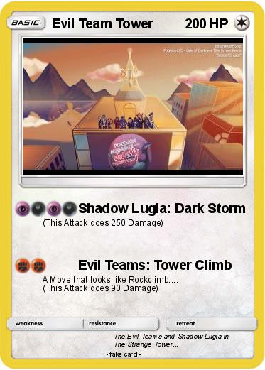 Pokemon Evil Team Tower