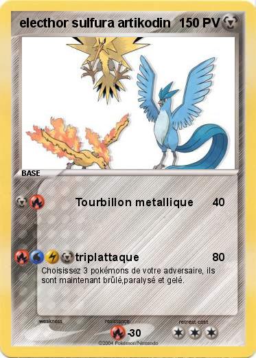 Pokemon electhor sulfura artikodin