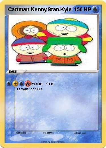 Pokemon Cartman,Kenny,Stan,Kyle