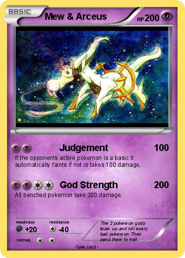 Pokemon Mew & Arceus