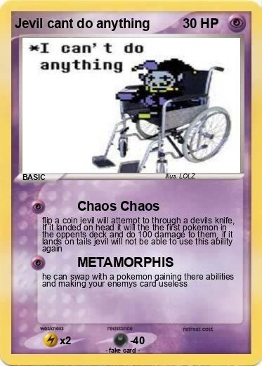 Pokemon Jevil cant do anything