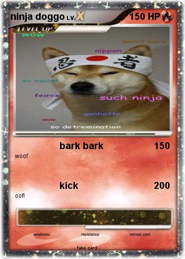 Pokemon ninja doggo