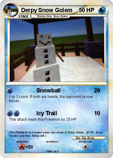 Pokemon Derpy Snow Golem