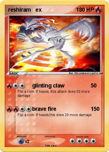 Pokemon reshiram   ex