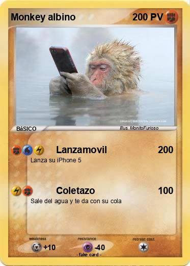 Pokemon Monkey albino