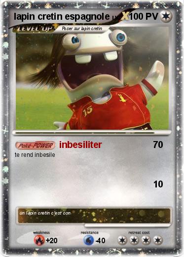 Pokemon lapin cretin espagnole