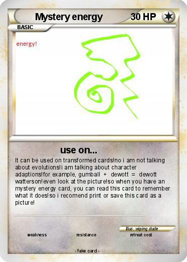 Pokemon Mystery energy