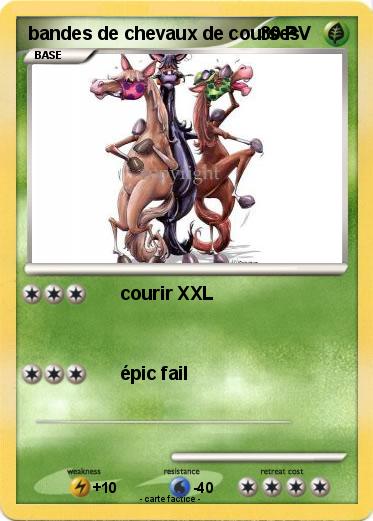 Pokemon bandes de chevaux de courses