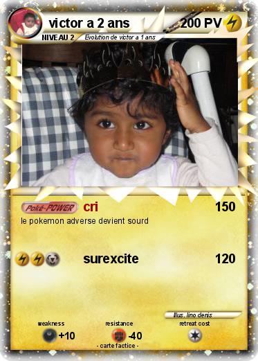 Pokemon victor a 2 ans