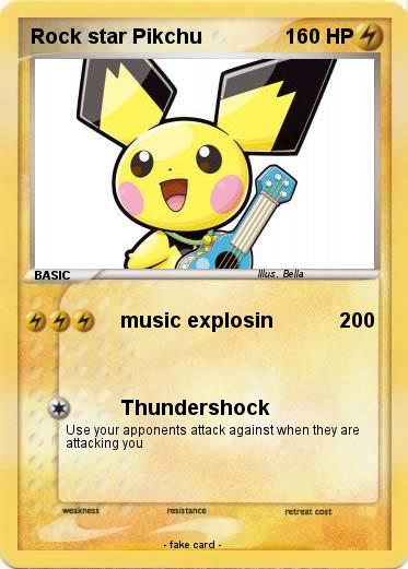 Pokemon Rock star Pikchu
