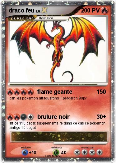Pokemon draco feu