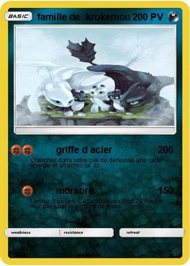 Pokemon famille de  krokemou